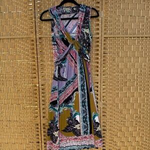 Etro Multicolor Sleeveless Mid-Length Dress Women's Size 42‎